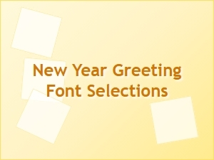 Crafting the Perfect New Year Greeting Fonts